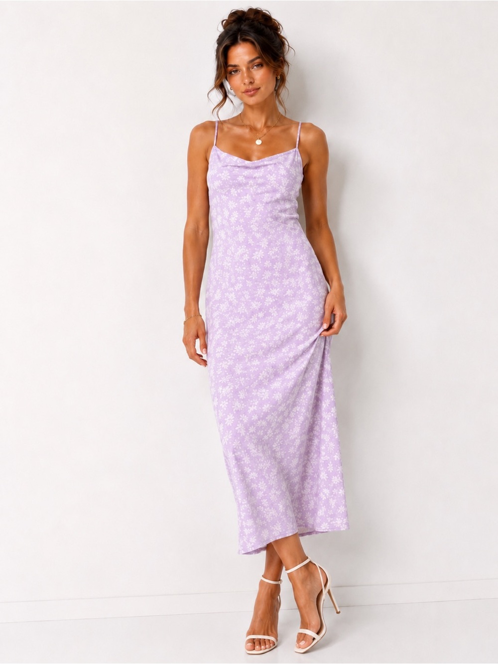 Billabong Golden Hour Maxi Dress Lavender Floral NWT Size Small